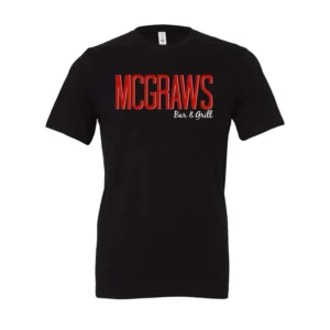 McGraw’s Logo Tee in Black